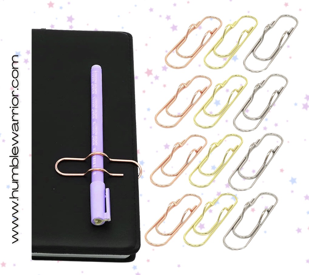 Pack of 12 Paperclip Pen Holders!